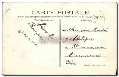 Meudon - La Stazione — stazione ferroviaria — Malcuit, fot.-edit., Parigi, n°43 — Verso