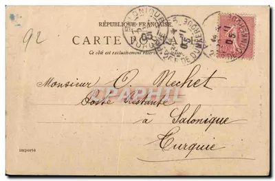 Castello di Meudon — Antica Residenza Imperiale, attualmente Osservatorio — Editore P. S. à D. Erika, n° 320 — Verso