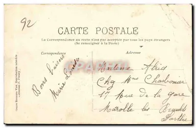 Forêt de Meudon — Sous-Bois (Vue artistique) — éditeur F. Fleury, n° 33 — Verso