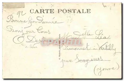 Meudon — Ogólny widok z zamku — 1917 — Rewers