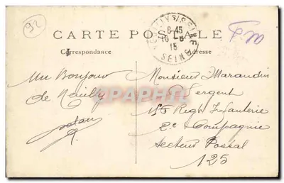 न्यूइली-सर-सीन - रू अंगेलिक वेरिन - E.M. क्रमांक 6923 — पीछे