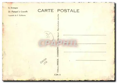 Le Trieux e a Costa de Émeraude — Carta postal ilustrada — Edições Janssol-Chambery — Verso