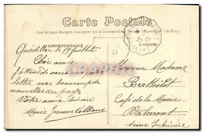Trajes de Ile-et-Vilaine — Alegre passeio — E. Mary-Roussolière editor, Rennes — Verso