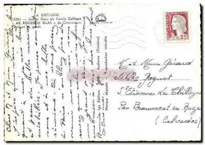 Jeunes Gens du Cercle Celtique — Ar Rouedou Glas — Concarneau — Éditions Finistère — Rewers