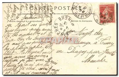 Saint-Servan — Rue Ville Pepin — G.F. (Collezione GERMAIN figlio maggiore, Saint-Malo) — Verso