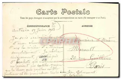 Antratin (L-et-V.) — Le Pont et le déversoir du Canon — E. Mary-Rousselière, édit. Rennes — Verso