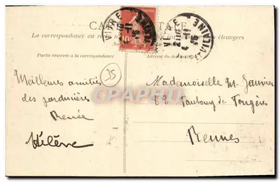 Balazé (Ille-et-Vilaine) — Wejście do miasta — Kolekcja A. Dechelette, Rennes — Rewers