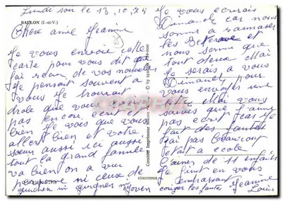 Baulon — wydawca Combier Imprimeur, nr 2.295a — Rewers