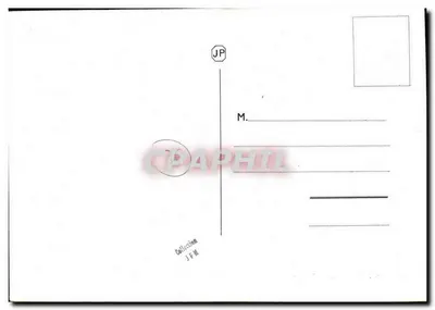 La Baussaine — carta postal humorística com vaca desenhada — editor não visível — Verso