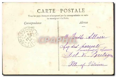 Zamek Caraudeuc — Stara rezydencja Prokuratora Generalnego La Chalotais — W. L., w Rennes — Rewers