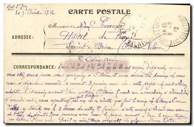 Brzegi Rancy - Port St-Jean - Ogólny widok — wydawca nieznany, numer serii nieczytelny — Rewers