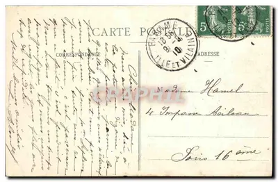 De oevers van de Rance - De Groene Eik - G.F. - Collectie Germain oudste zoon, St-Malo — Achterkant