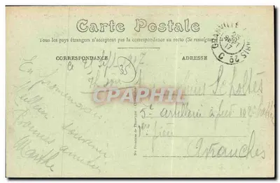 La Boussac (Charente-Loire) — Zamek Landal (XVe wiek), fasada Północna, Wewnętrzny dziedziniec, Jezioro Landal — n° 4296 — Rewers