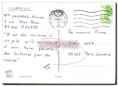 Bruz (Ille-et-Vilaine) — Vista aerea — Ping — Verso