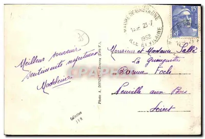 Campel (Ille-et-Vilaine) — Zamek Val — Foto A. Donias — Rewers