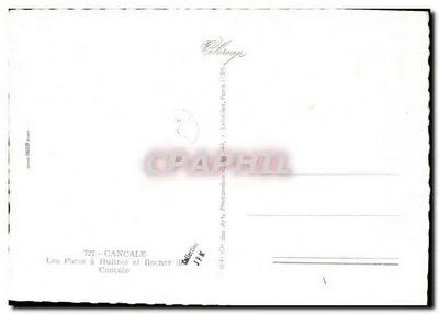 Ogród mięsopłuc i skała Cancale — Spółka Sztuki Fotomechanicznej, Paryż (1957) — Rewers