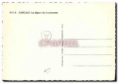 Cancale — A saída da caravana — Edições de Arte "FLOR" Marcel Carrière - Niort — Verso