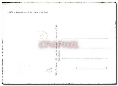 Cancale — A la Houle — Port — Wyd. P. Mesny, 27, avenue du Mail, Rennes — Rewers