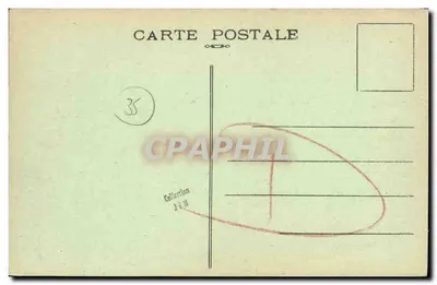 Cancale (I.-et-V.) — Widok na skały i otwartą morze — A. Lamire, Wyd. Rennes — Rewers