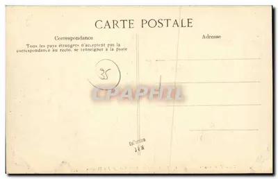 Cancale — Sortowanie ostryg — Wydawca E.D. nr 1703 — Rewers