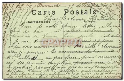 Cancale — Ansicht des Austernsortierens — LL — Rückseite