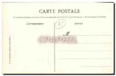 Cancale - A Baía e o Rocher — H. Le Maillot, editor Saint-Malo, n° 1442 — Verso