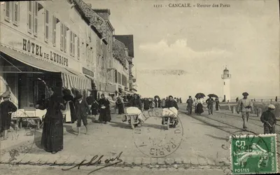 Cancale - Ritorno dei Parchi — Hotel de l'Europe, editore H. Le Maillot, n° IIIII