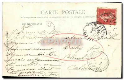 Cancale — La Houle, widok z fal — HLM, nr 1014 — Rewers