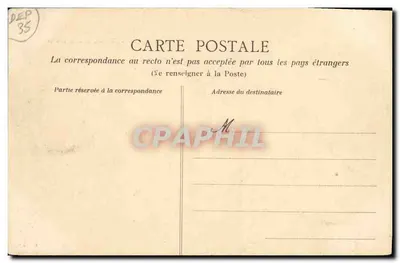 Côte d'Émeraude - Cancale - Ściany i skała — R.I.M. n° 546 — Rewers