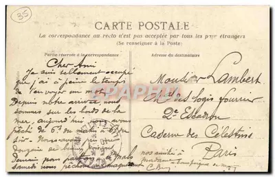 Costa d'Emeraude - Cancale - Il piccolo nuotatore timido — HILM, n°474 — Verso