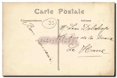 Cancalé — Austernsortierung — J. Sorel, Verlag, Rennes, Nr. 416 — Rückseite