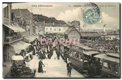 Caneale - Abfahrt der Straßenbahn — Côte d'Émeraude, Verlag Dubonnet, Nr. 724