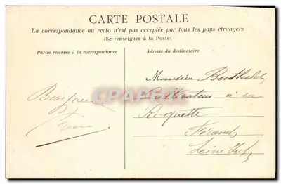 Caneale - Abfahrt der Straßenbahn — Côte d'Émeraude, Verlag Dubonnet, Nr. 724 — Rückseite