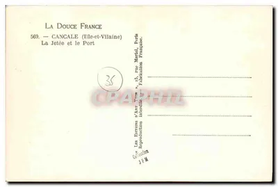Cancal — La Jetée i Port — Wydawnictwo La Douce France, nr 569 — Rewers