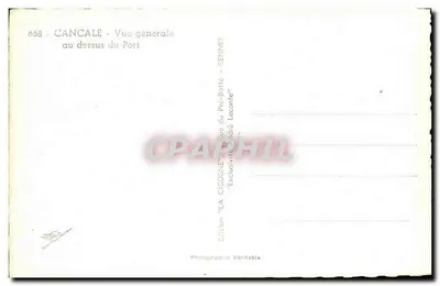 Cancale — Ogólny widok nad portem — Wydawnictwo 'La Cigogne' — Rewers