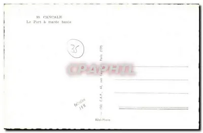 Cancal — Port przy pełni morskiej — C.A.P. Paris — Rewers