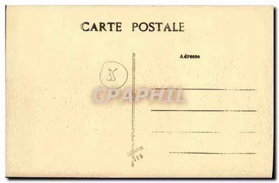 Cancale (I.-e-V.) — O navio Le Qual François Ier e os Hotéis da Houle — A. Lamira, editor, Roubaix — Verso