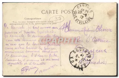 CANCALE — Triagem das Ostras — Coleção Simon Boulanger, Cancale — Verso