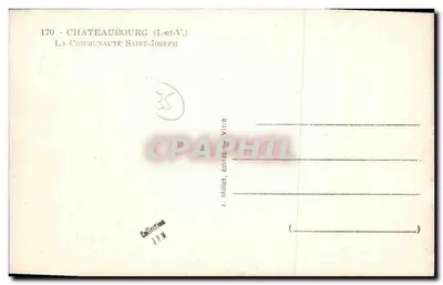 Châteaubourg (I.-et-V.) — Społeczność św. Józefa — J. Millet, wydawca Vitre — Rewers