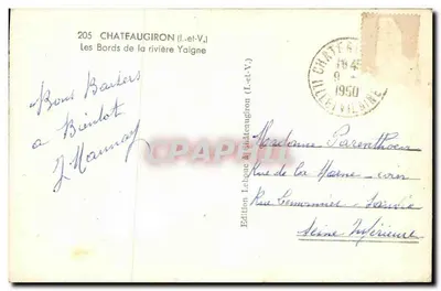 Châteaugiron — Brzegi rzeki Yaigne — Wydawnictwo Leboue — Rewers