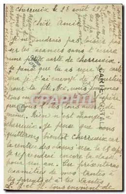 चेर्यूइक्स (आई-एंड-वी.) — ला डिगू — प्रकाशक: सोसाइटे एनोमेस डेस कार्टेस पोस्टलेस — पीछे