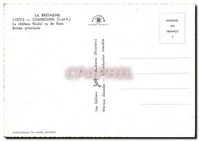 Castelo feudal de Combourg — Entrada principal — Kalicrom — Verso