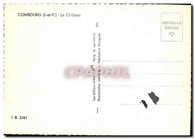 Combourg (I.-et-V.) — Zamek — Wydawnictwo Sztuki Jalon — Rewers