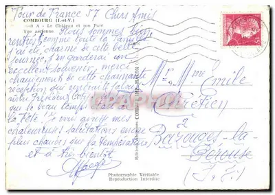 Combourg (I.-et-V.) — O Castelo e seu Parque — Éditions Crimy — Verso