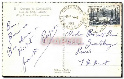 Zamek w Combourg — blisko Saint-Malo — Wydawnictwo Gaby — Rewers