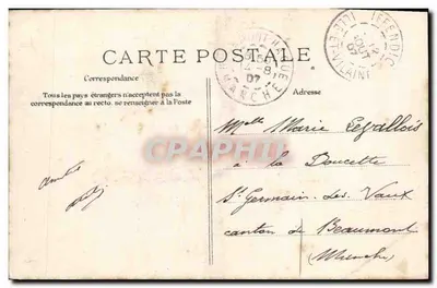 Combourg — Piękny zamek Combourg, który odbija się w jeziorze o tej samej nazwie. Znany z pobytu Chateaubrianda, który śpiewał w romansie intytuowanym "Combien j'ai douce souvenance !" — J. Rouxel, Dinan — Rewers