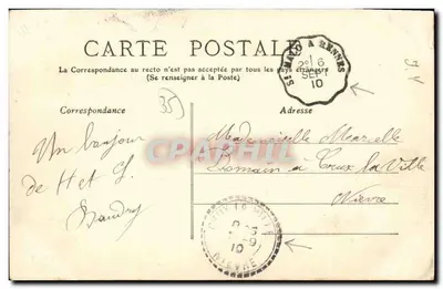 Combourg — Route de la Gare — editor Illie-et-Vilaine 17 — Verso