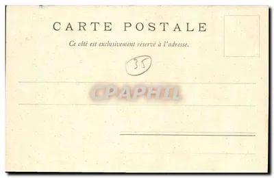 Dinard - A Praia — vista da praia com cabines e passeantes — editor não identificado, número de série não visível — Verso