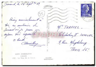 Dinard — Zatoka Rance — Compagnie des Arts Photogénériques — Rewers
