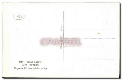 Plage de l'Écluse à Mer haute — Côte d'Émeraude — Edición MSNY — Reverso